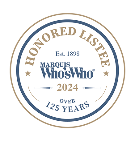 Honored Listee | Est.1898 | Marquis Who's Who 2024 over 125 years